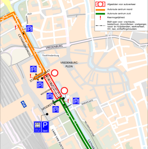 Plattegrond Knip Catharijnesingel
